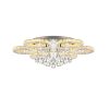 90W 6 Rings LED K9 Crystal Ceiling Light Modern Flush Mount Light Home Decor