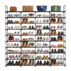 10 Tiers Shoe Rack Storage Organizer Shoe Shelf Organizer for Entryway Holds 80 Pairs Shoe; Stackable Shoe Cabinet Shoe Rack