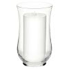 Mainstays Clear Curved Glass Hurricane Candle Holder