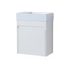 Bathroom Vanity With Single Sink,Soft Close Doors,18 Inch For Small Bathroom,18x10-00518
